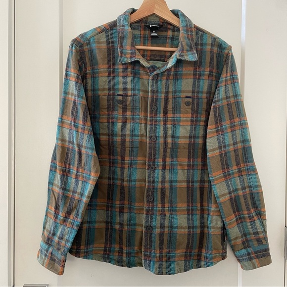 Cotopaxi Men's Mero Organic Flannel Shirt - Oak Plaid Size S - Picture 4 of 11